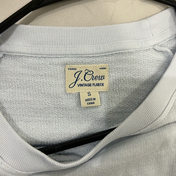 💥PRICE⬇️ J CREW • Lt . Blue Vintage Fleece • S - Picture 8 of 8